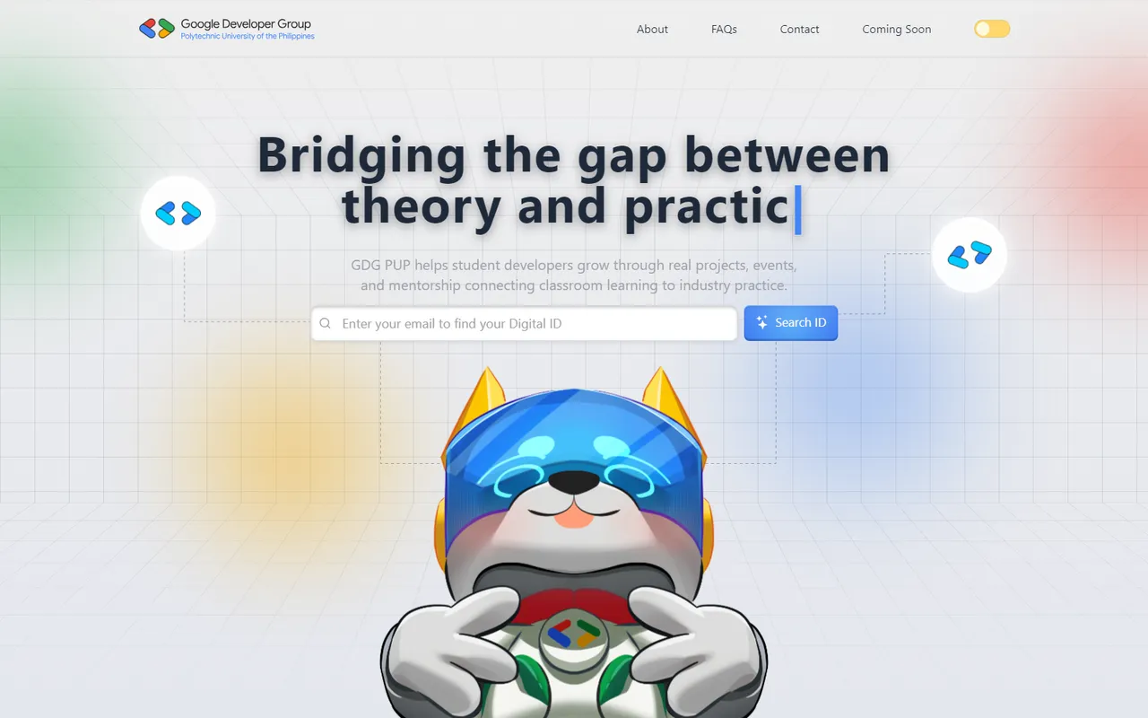 Screenshot of GDG PUP ID Platform